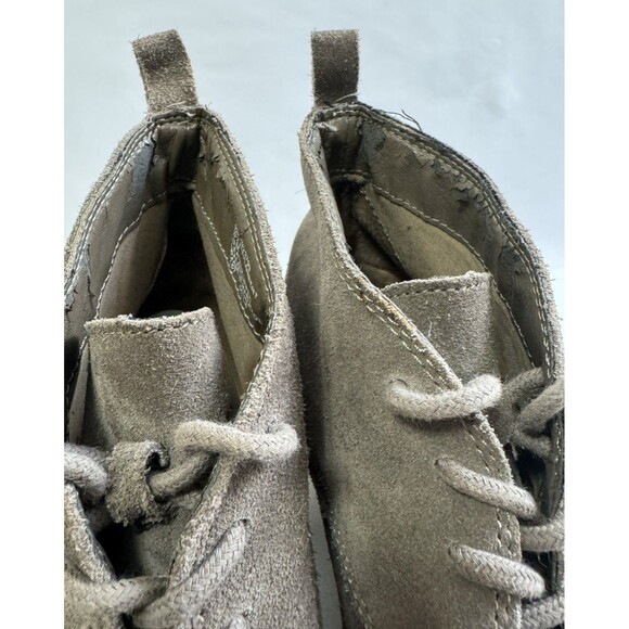 White Mountain Lambert Gray Suede Wedge Ankle Booties Womens 8M Lace Up - Picture 8 of 12